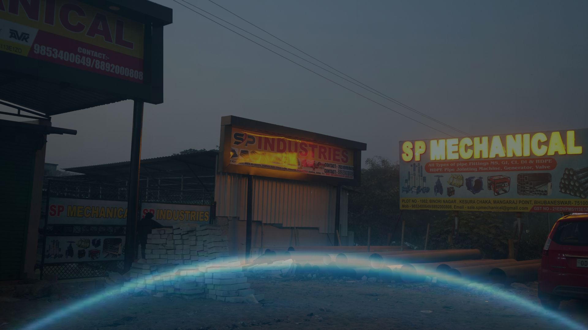 High-quality industrial pipes and valves for construction